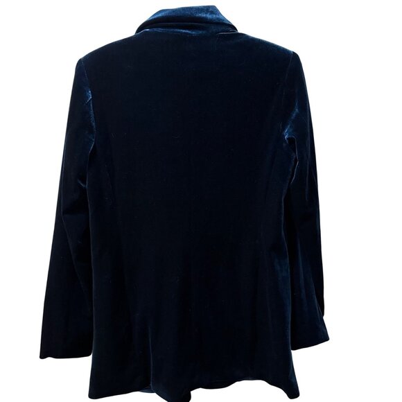 Forever 21 Womens Velvet Blazer size Small front button long sleeves jacket - Picture 9 of 12